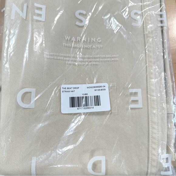 AYR The Beat Drop Jeans Barrel Leg in Straw Hat Cream Tan 34 Neutral Minimalist - Picture 9 of 9